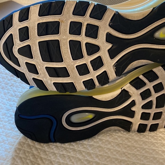Nike Air Max 97 OG Atlantic Blue Voltage Yellow - Dq9131-400 - Picture 7 of 8